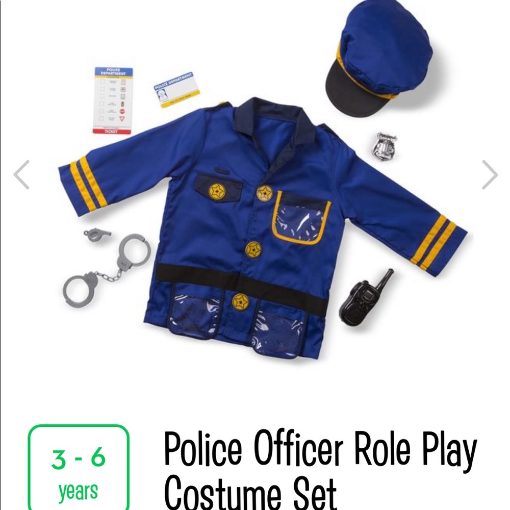 Melissa and Doug police costume